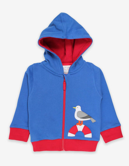 Hoodie aus Bio Baumwolle mit Möwe Applikation - Toby Tiger GmbH Retail