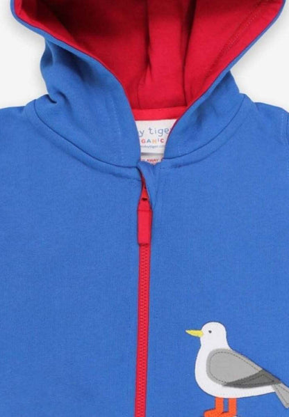 Hoodie aus Bio Baumwolle mit Möwe Applikation - Toby Tiger GmbH