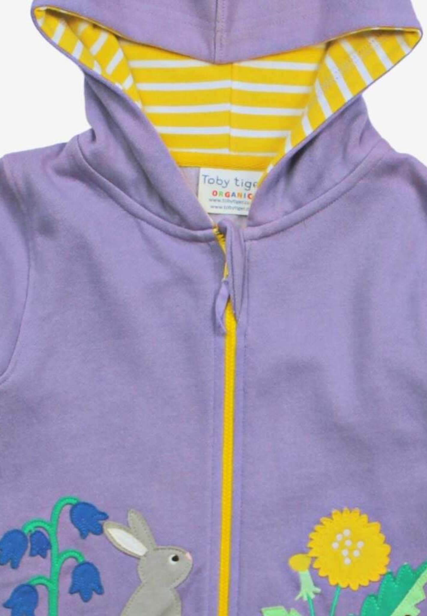 Hoodie mit Frühlings - Applikationen aus Bio Baumwolle - Toby Tiger GmbH