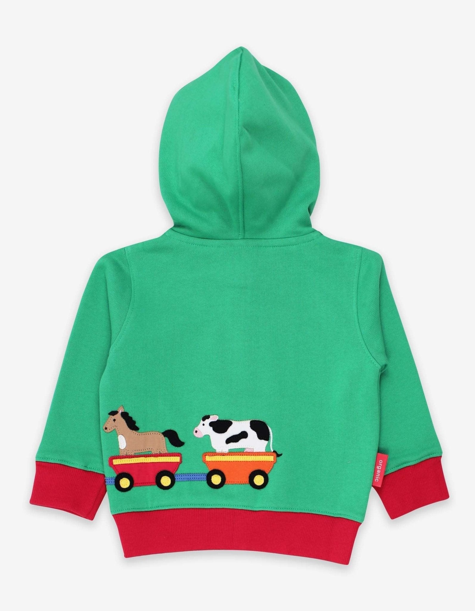 Hoodie aus Bio Baumwolle mit Eisenbahn Applikation - Toby Tiger GmbH Retail