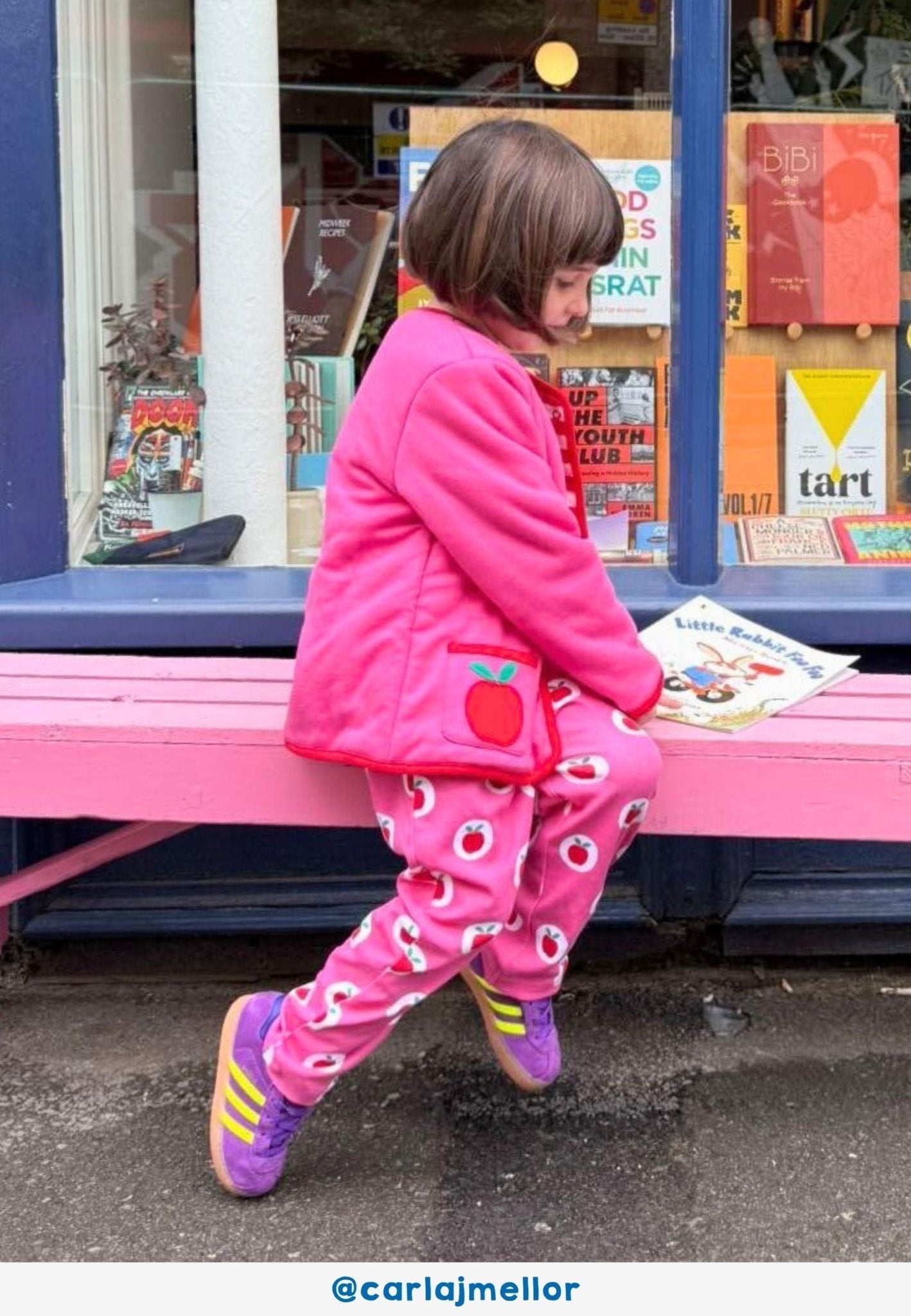 Bio - Baumwoll Kinder Jacke zum Wenden mit Apfel - Applikationen - Toby Tiger GmbH
