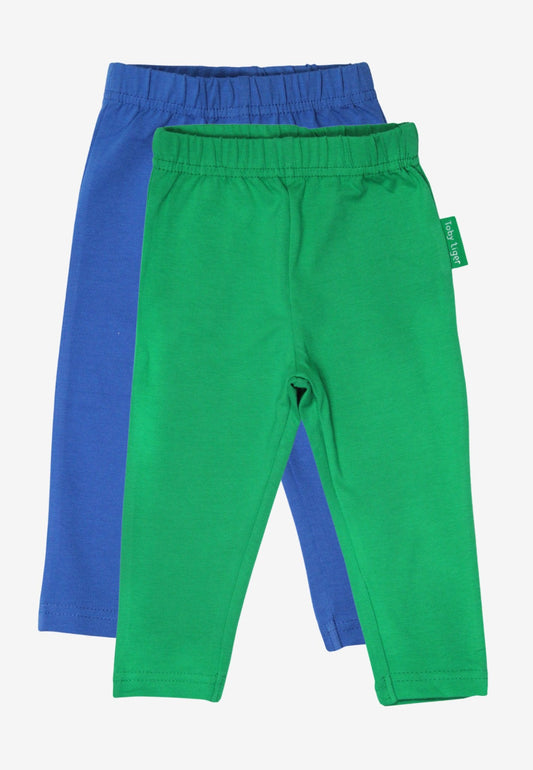 Kinder - Leggings - Set aus Bio - Baumwolle – Blau & Grün - Toby Tiger GmbH