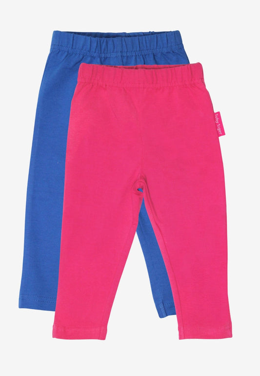 Kinder - Leggings - Set aus Bio - Baumwolle – Blau & Pink - Toby Tiger GmbH