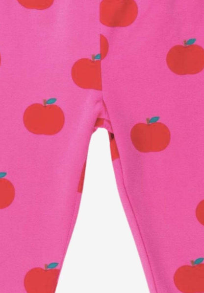 Bio Bauwoll - Leggings mit Apfel Print - Toby Tiger GmbH