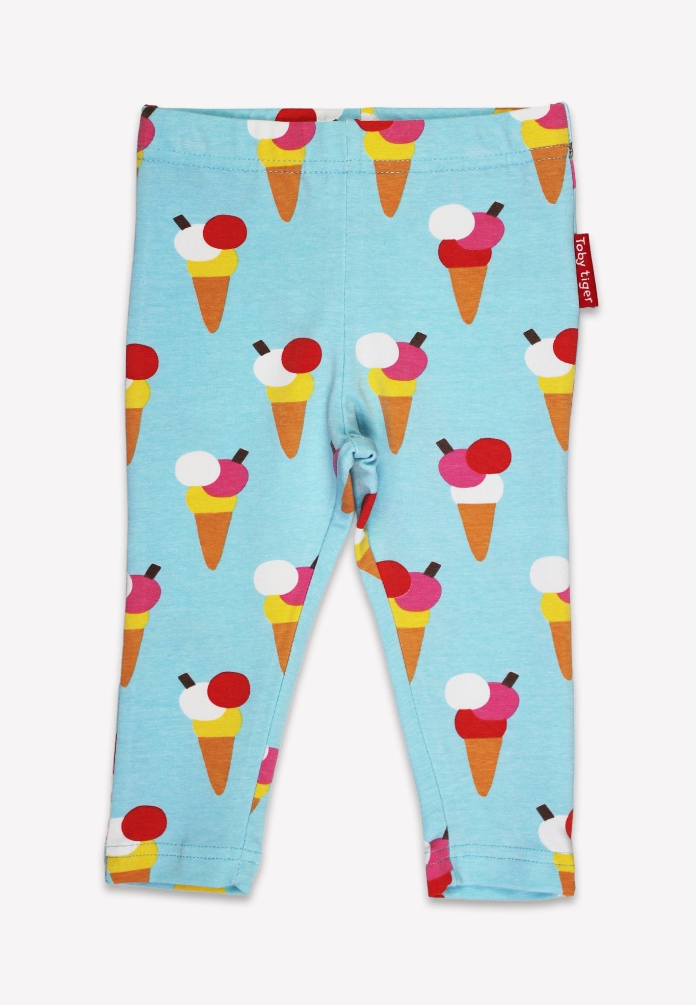 Bio - Baumwoll Kinder Leggings mit Eiswaffel - Druck - Toby Tiger GmbH