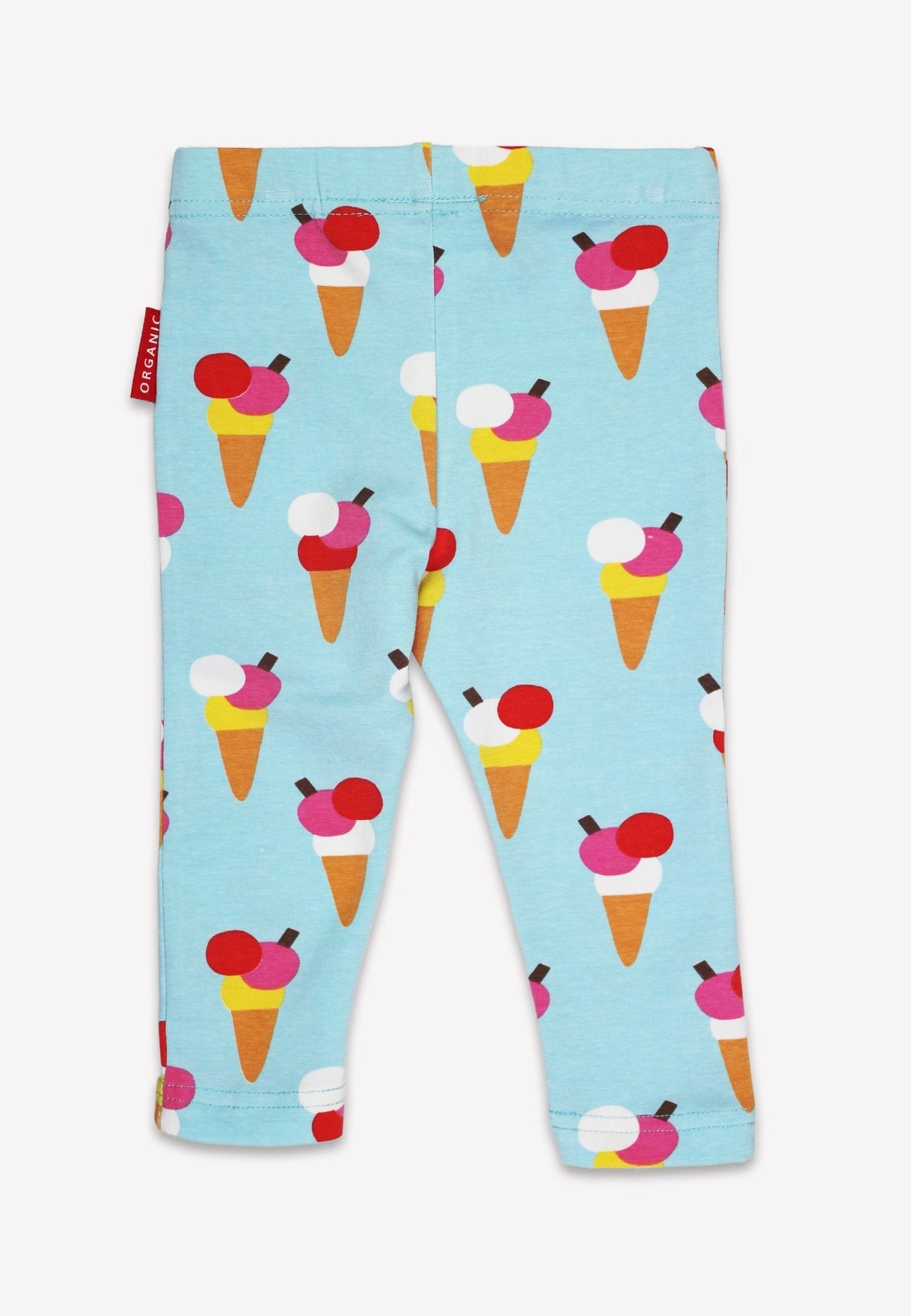 Bio - Baumwoll Kinder Leggings mit Eiswaffel - Druck - Toby Tiger GmbH