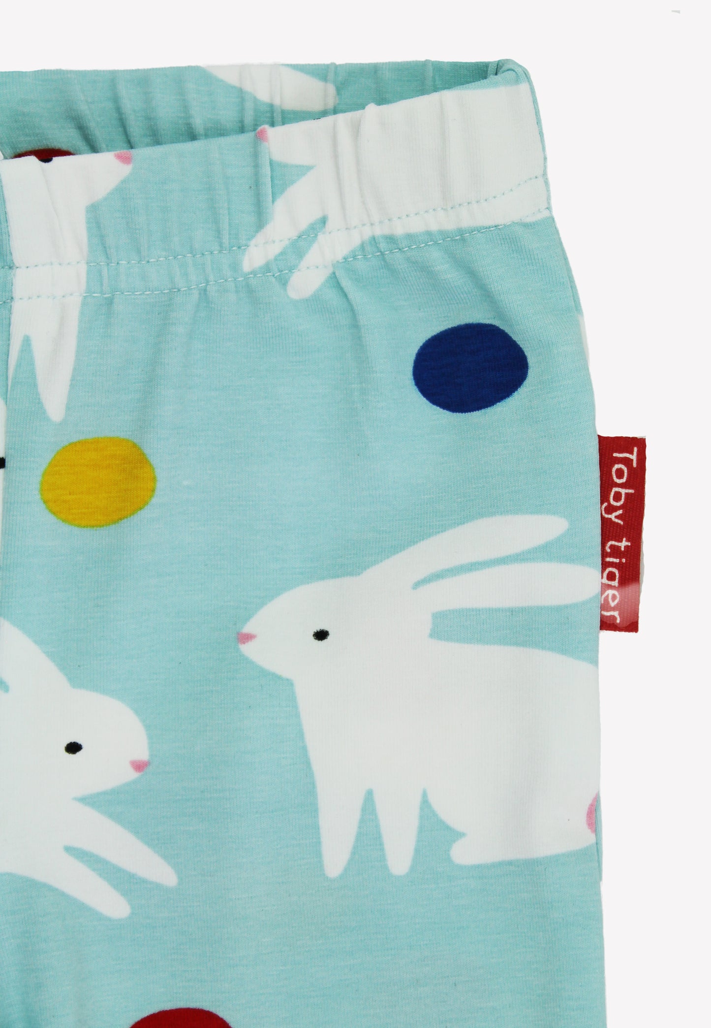Bio-Baumwoll Kinder Leggings mit Hasenparty-Druck