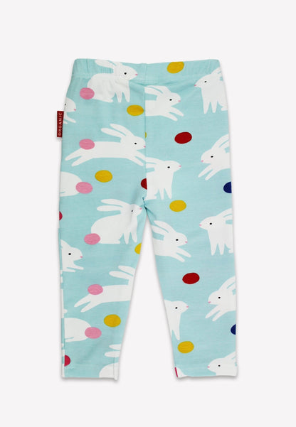 Bio - Baumwoll Kinder Leggings mit Hasenparty - Druck - Toby Tiger GmbH