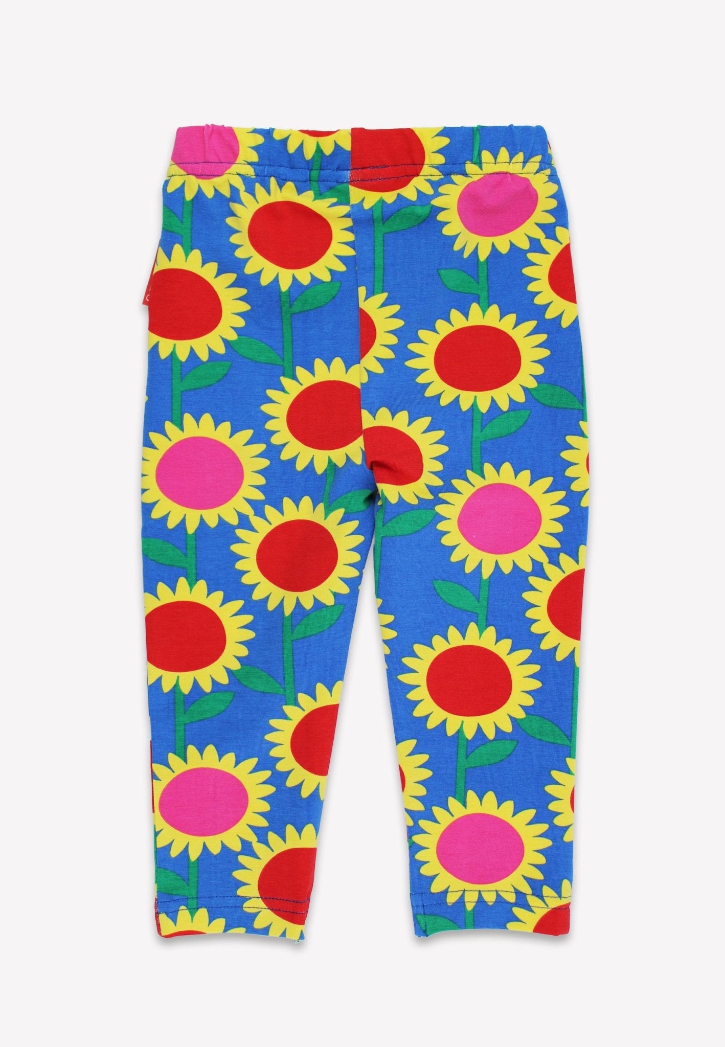 Bio - Baumwoll Kinder Leggings mit Sonnenblumen - Meer - Druck - Toby Tiger GmbH