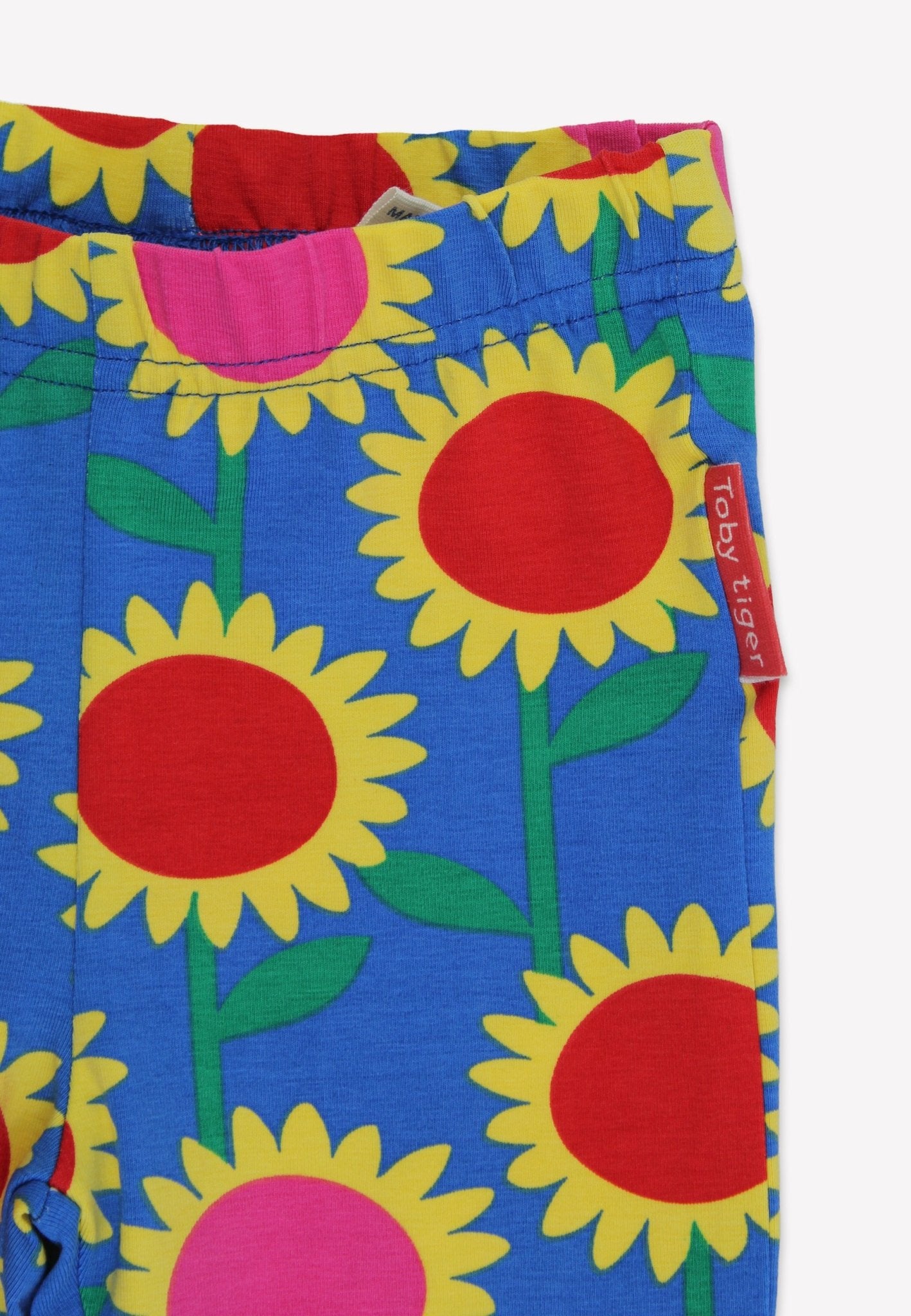 Bio - Baumwoll Kinder Leggings mit Sonnenblumen - Meer - Druck - Toby Tiger GmbH