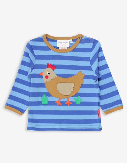 Langarmshirt mit Huhn - Applikation - Toby Tiger GmbH Retail