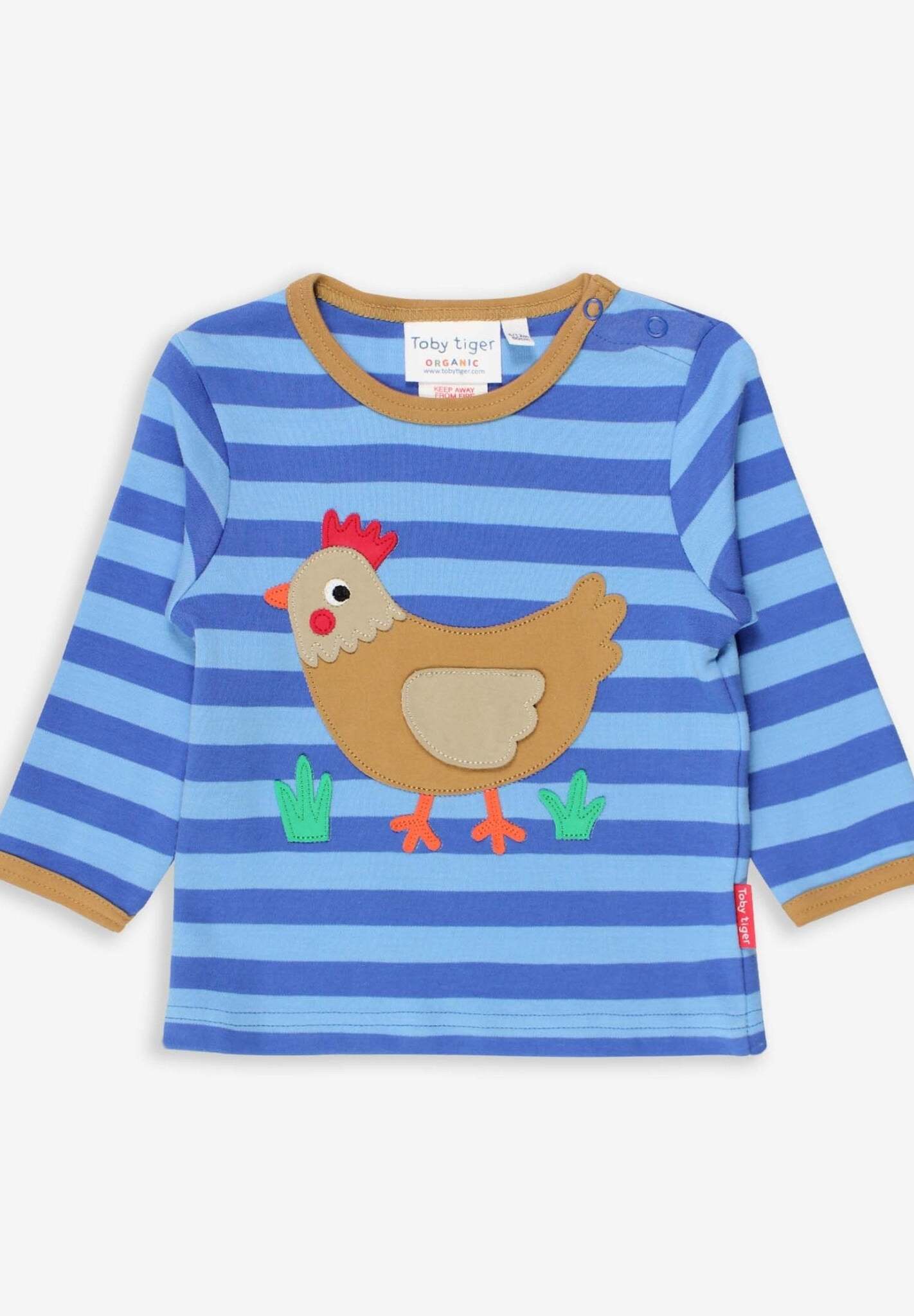 Langarmshirt mit Huhn - Applikation - Toby Tiger GmbH