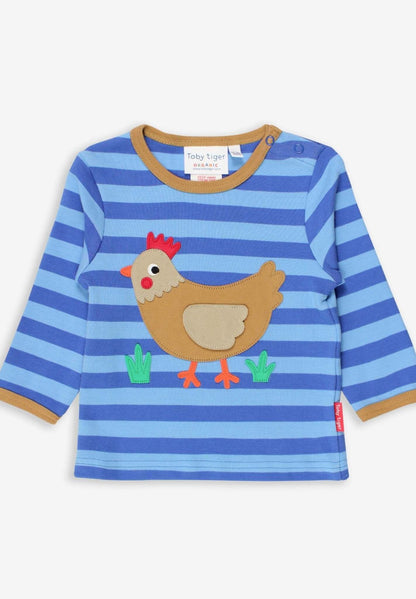 Langarmshirt mit Huhn - Applikation - Toby Tiger GmbH