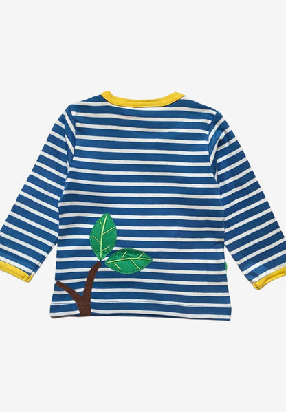 Bio Baumwoll - Langarmshirt mit "Giraffe" Applikationen - Toby Tiger GmbH