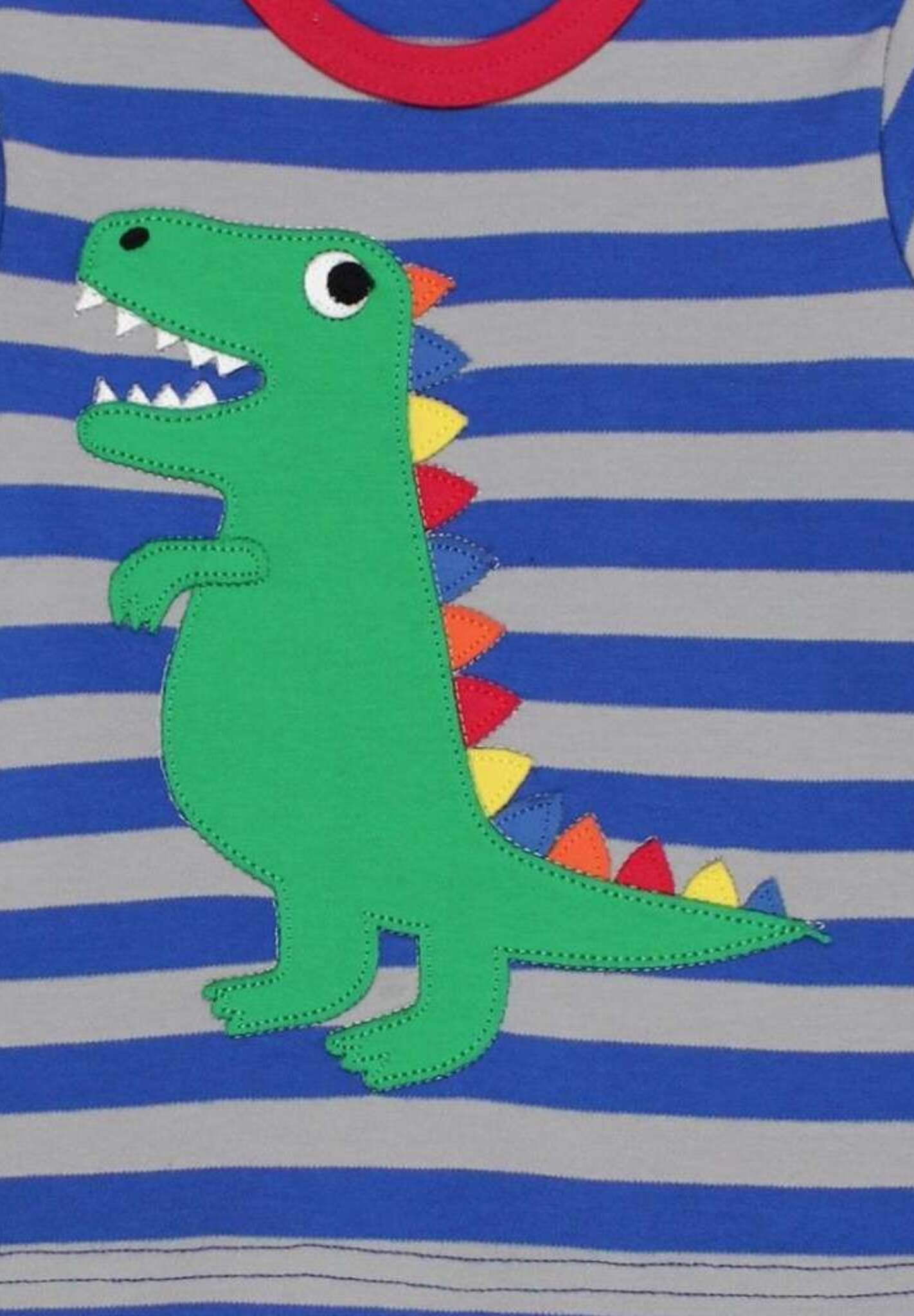 Bio Langarmshirt mit T - Rex - Dino - Applikation - Toby Tiger GmbH