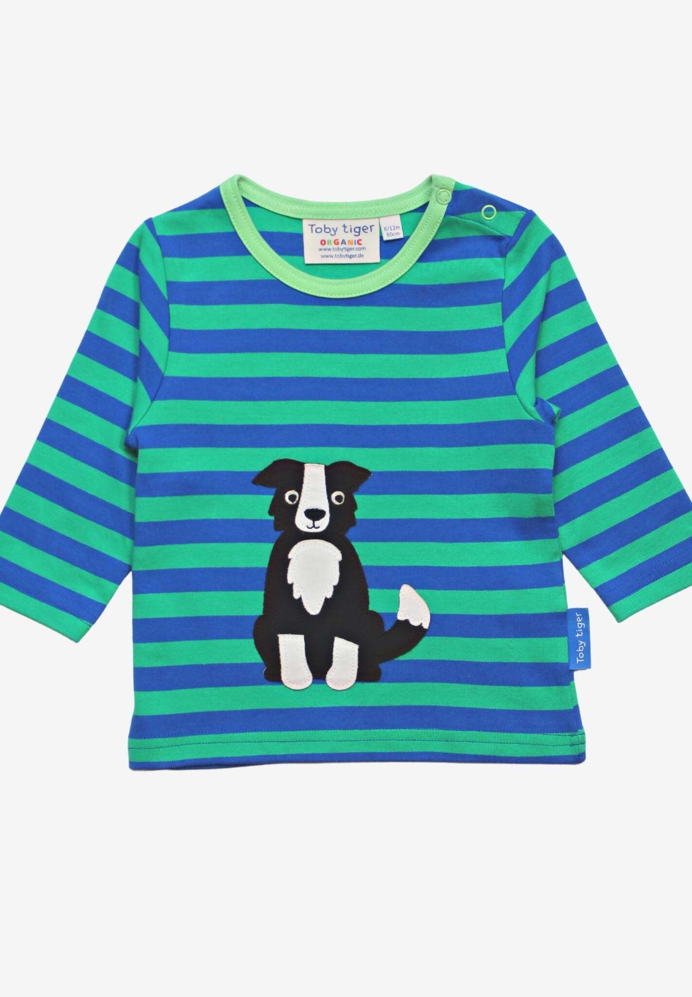 Bio Langarmshirt mit Hunde Applikationen - Toby Tiger GmbH