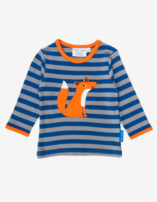 Bio Baumwoll - Langarmshirt mit Fuchs Applikationen - Toby Tiger GmbH Retail