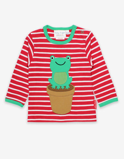 Langarmshirt Frosch - Applikation - Toby Tiger GmbH Retail