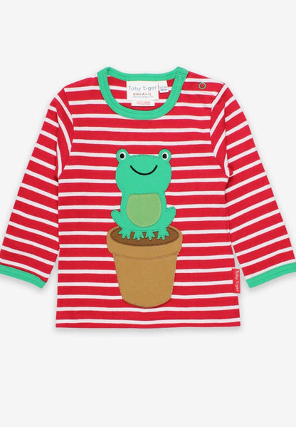 Langarmshirt Frosch - Applikation - Toby Tiger GmbH