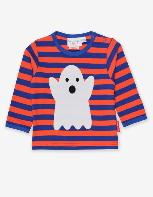 Langarmshirt mit Halloween Applikation aus Bio Baumwolle - Toby Tiger GmbH Retail