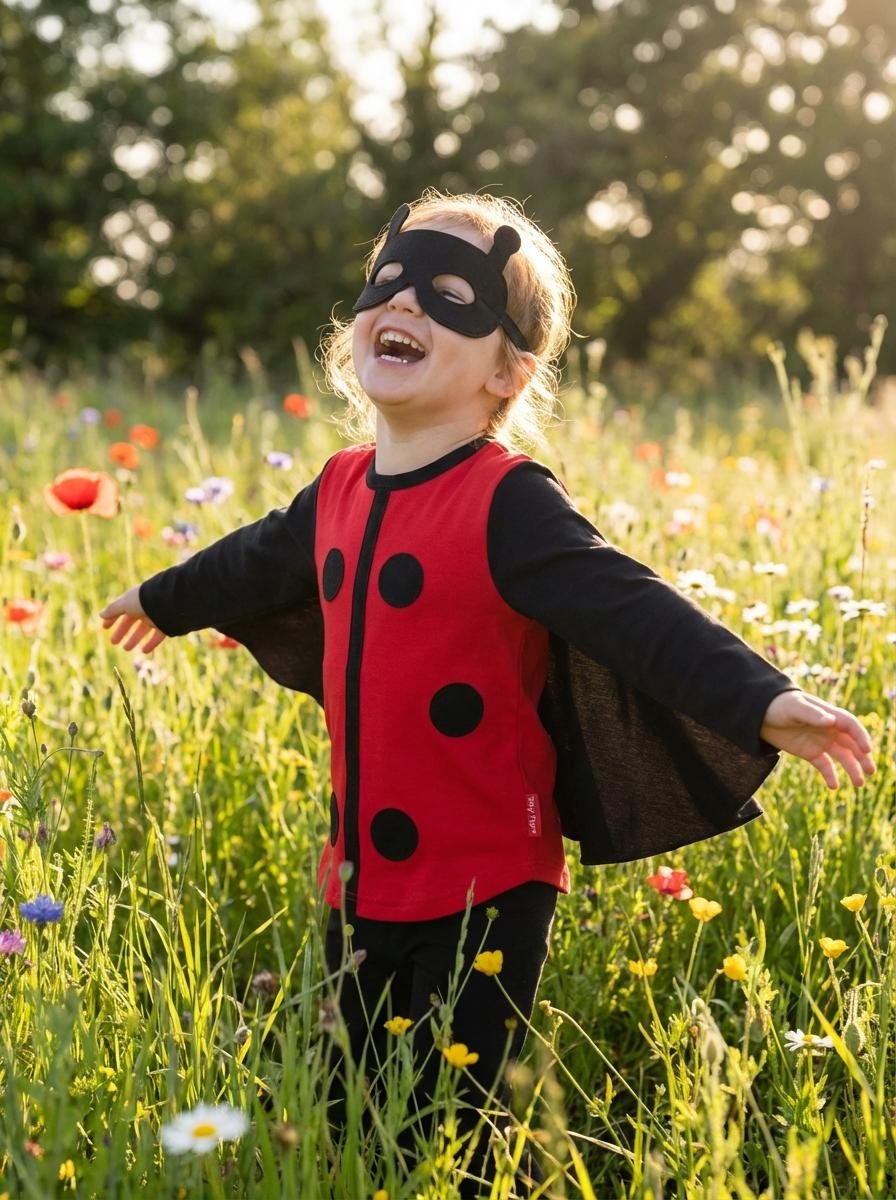 Bio - Baumwoll Kinder Verkleidungsset, Marienkäfer - Toby Tiger GmbH