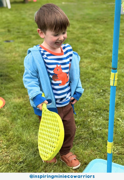 Bio - Baumwoll Kinder Langarmshirt, gestreift mit Eichhörnchen - Applikation - Toby Tiger GmbH