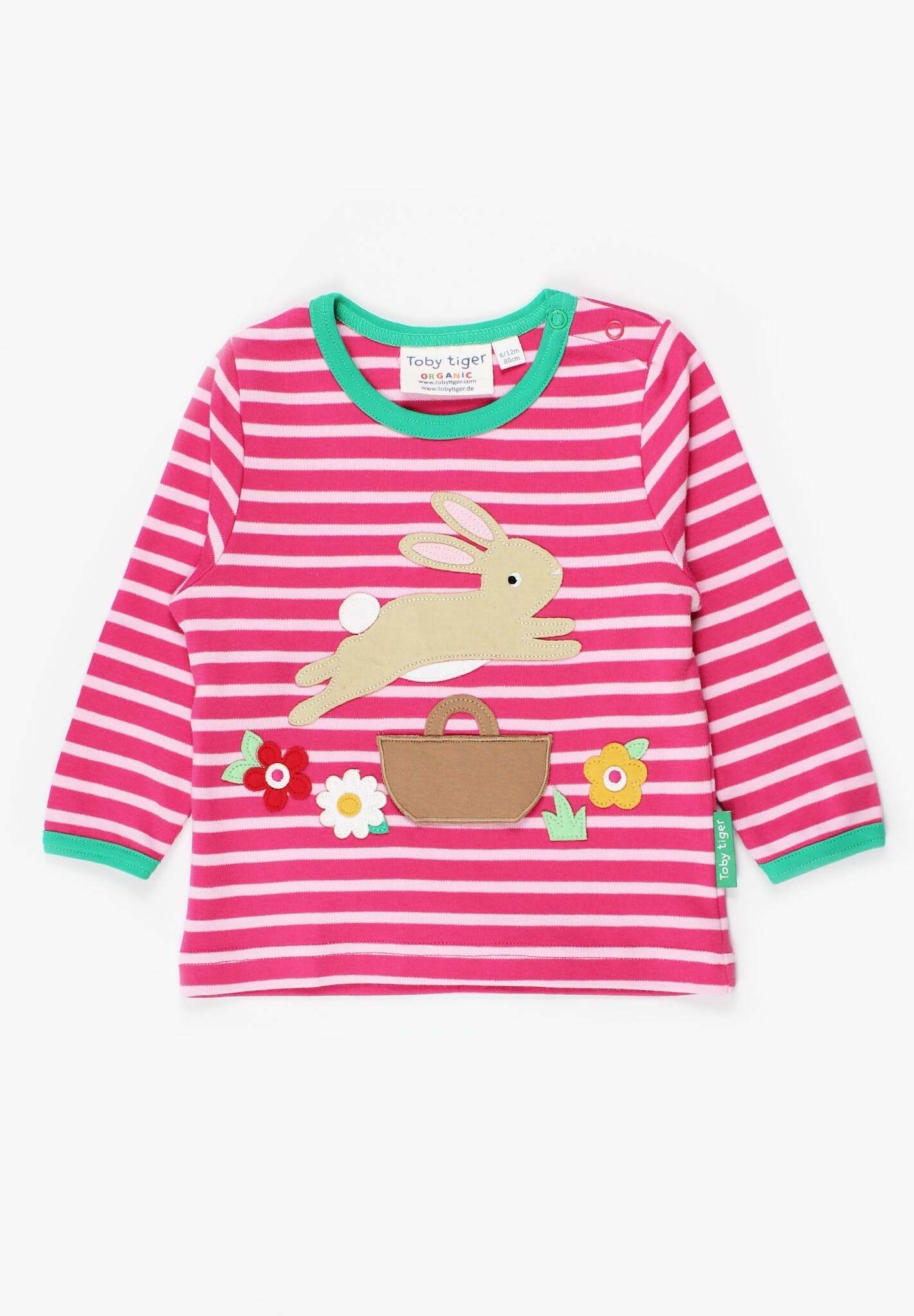 Langarmshirt, mit Hase - Applikation - Toby Tiger GmbH