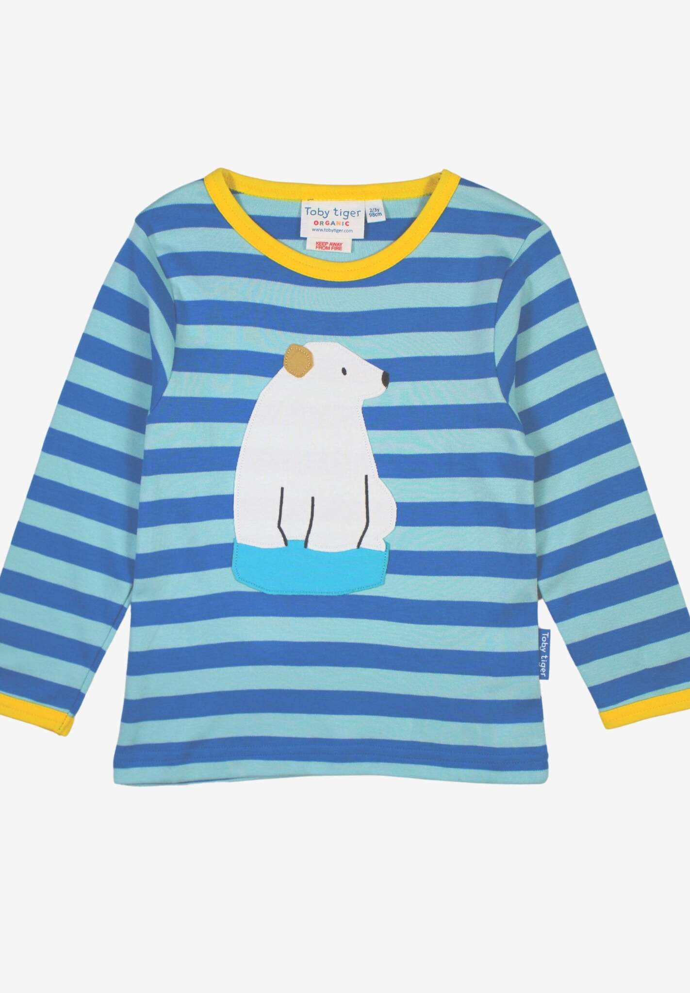 Bio Baumwoll - Langarmshirt mit Eisbär - Applikationen - Toby Tiger GmbH