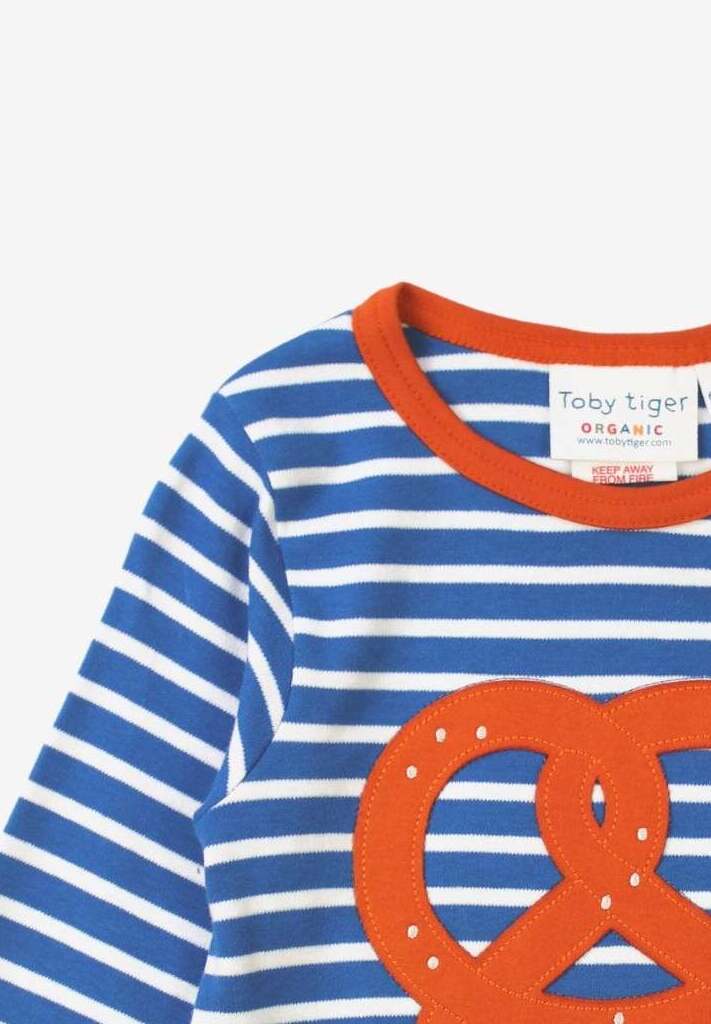 Bio Baumwoll - Langarmshirt mit Brezel - Applikationen - Toby Tiger GmbH