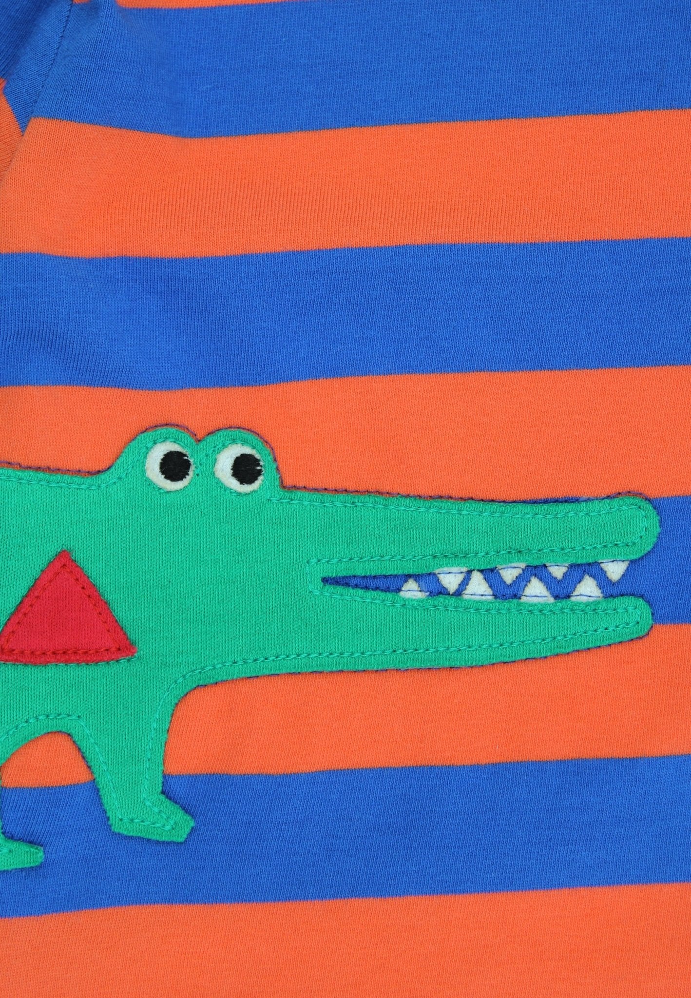 Bio - Baumwoll Kinder Shirt mit Krokodil - Applikation - Toby Tiger GmbH