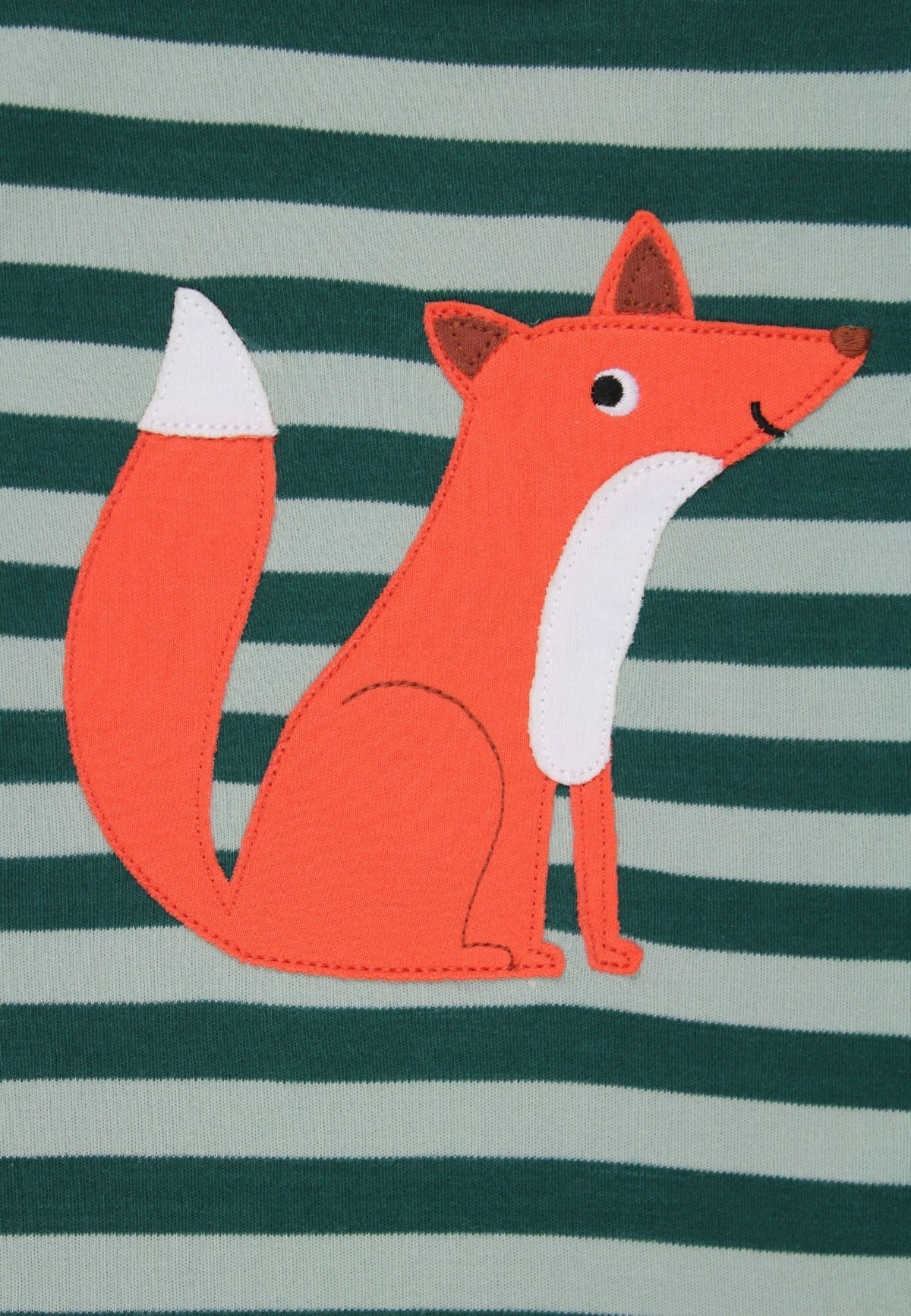 Bio-Baumwoll Kinder Langarmshirt mit Fuchs-Applikation