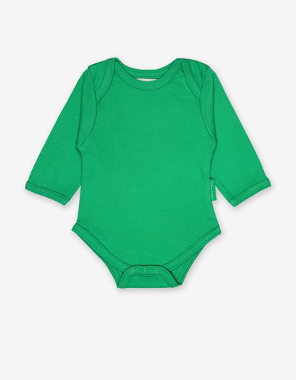 Baby Body mit Schlupfausschnitt in Grün aus Bio Baumwolle - Toby Tiger GmbH Retail