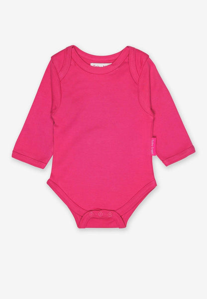 Baby Body mit Schlupfausschnitt in Pink aus Bio Baumwolle - Toby Tiger GmbH