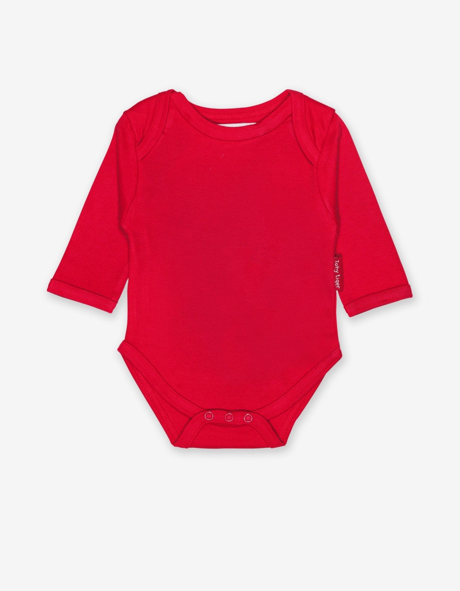 Baby Body mit Schlupfausschnitt in Rot aus Bio Baumwolle - Toby Tiger GmbH Retail