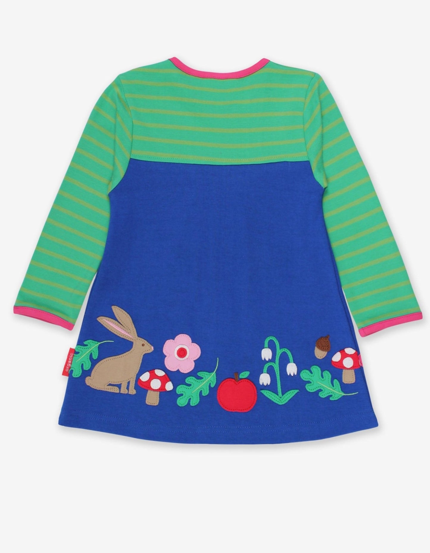 Kleid aus Bio Baumwolle mit Wald Applikationen - Toby Tiger GmbH Retail