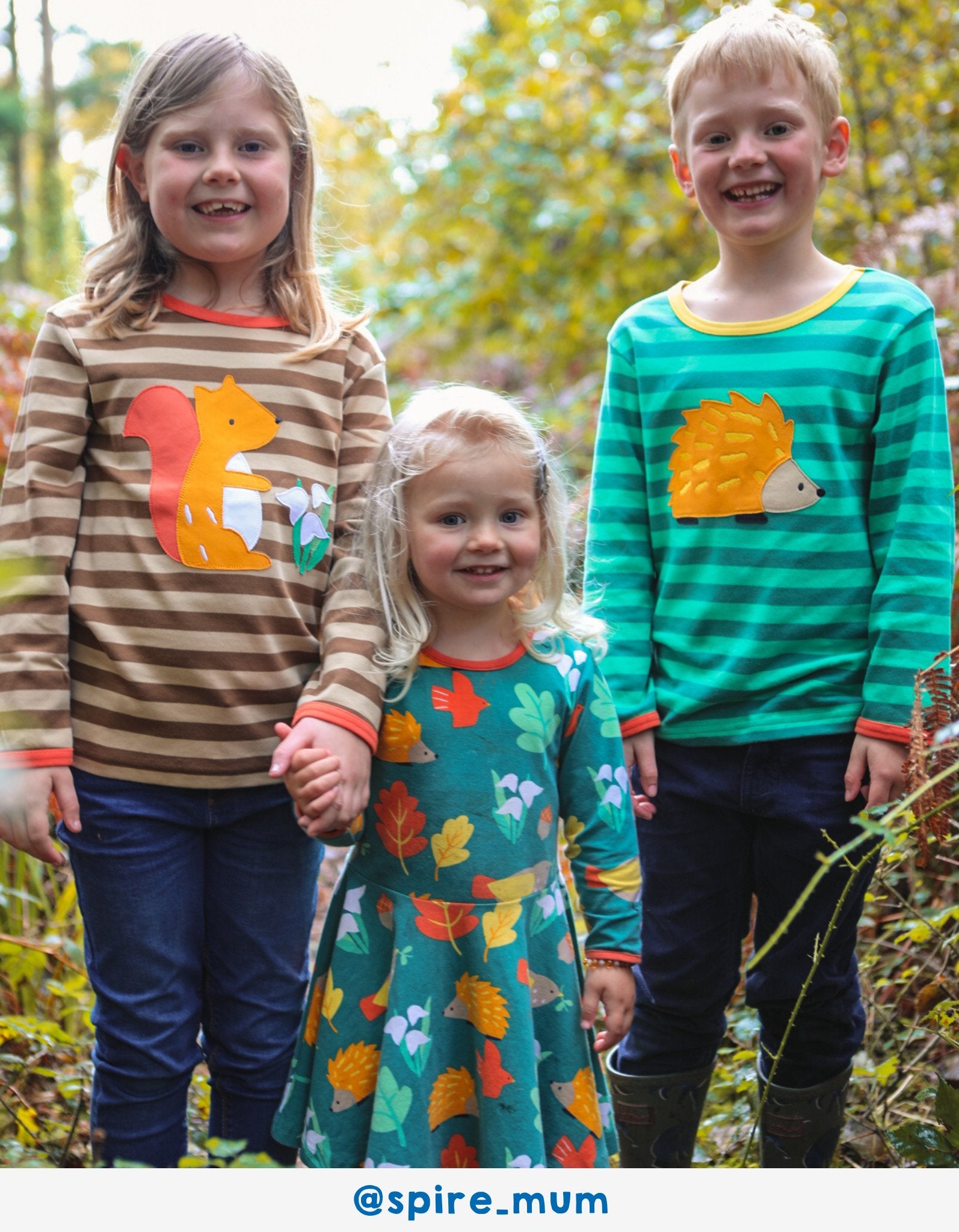 Bio Baumwollkleid mit Skater Schnitt und Herbst Motiv - Toby Tiger GmbH Retail