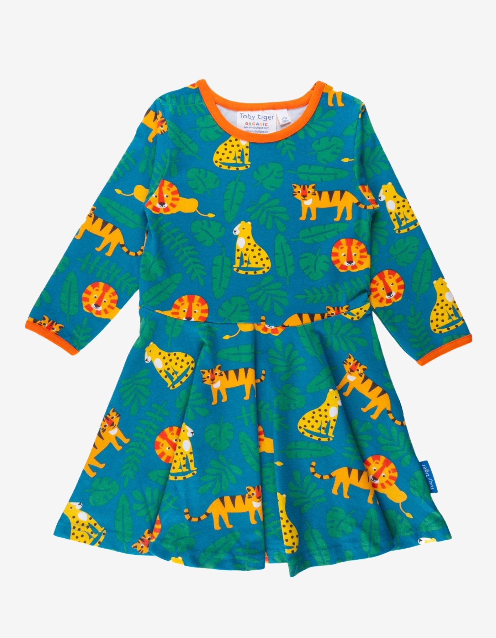 Skater Kleid mit Raubkatzen Motiv aus Bio Baumwolle - Toby Tiger GmbH Retail