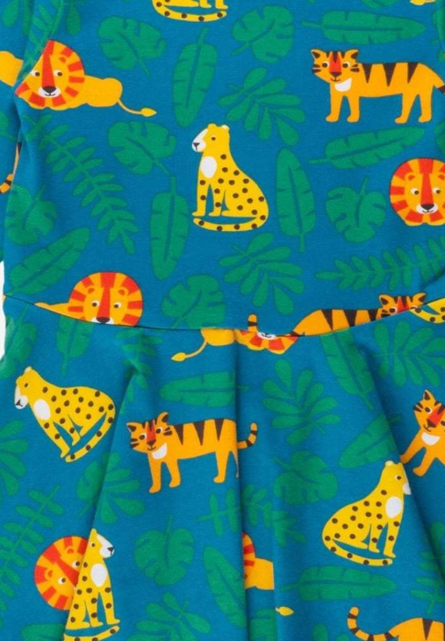 Skater Kleid mit Raubkatzen Motiv aus Bio Baumwolle - Toby Tiger GmbH