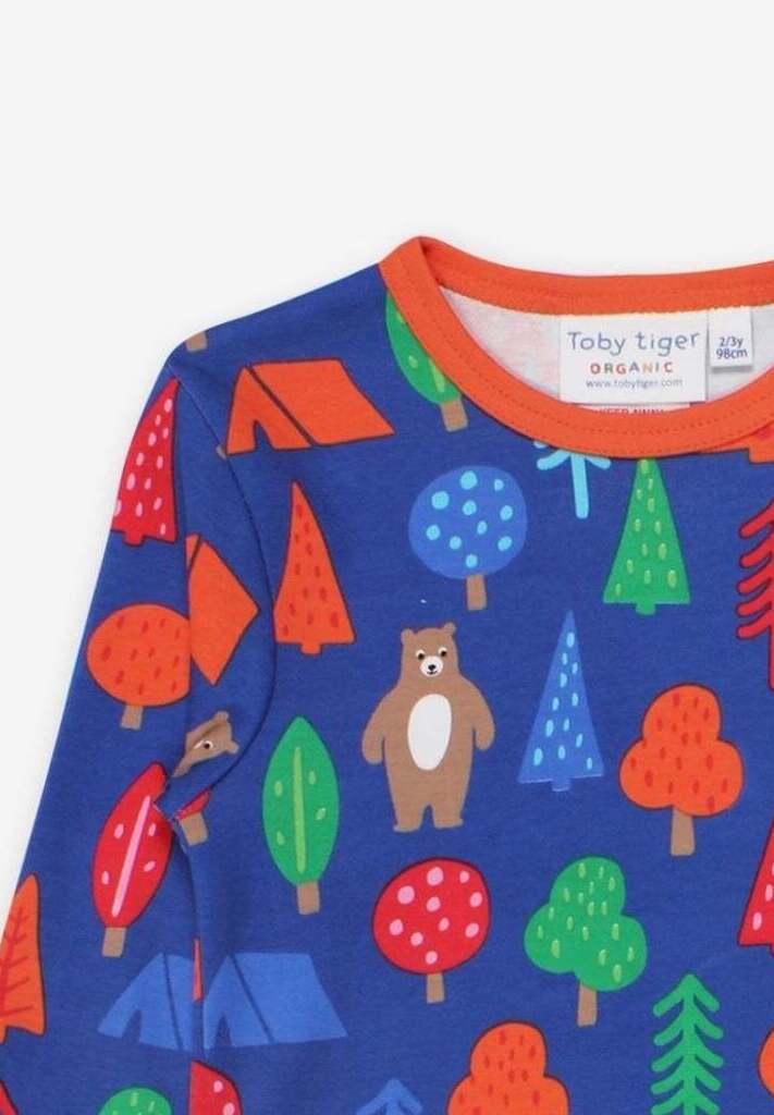 Langarmshirt aus Bio Baumwolle mit Bären Print - Toby Tiger GmbH