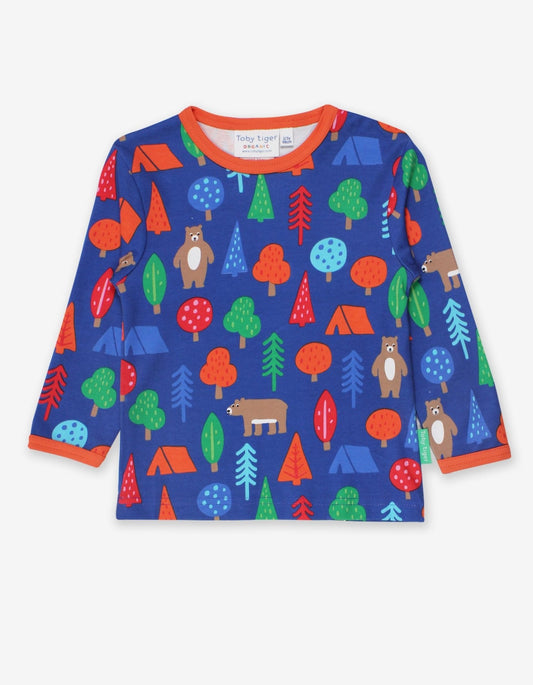 Langarmshirt aus Bio Baumwolle mit Bären Print - Toby Tiger GmbH Retail