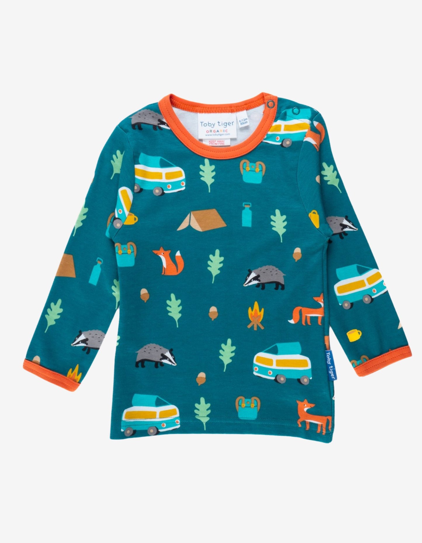 Bio Langarmshirt mit Wohnmobil Print - Toby Tiger GmbH Retail