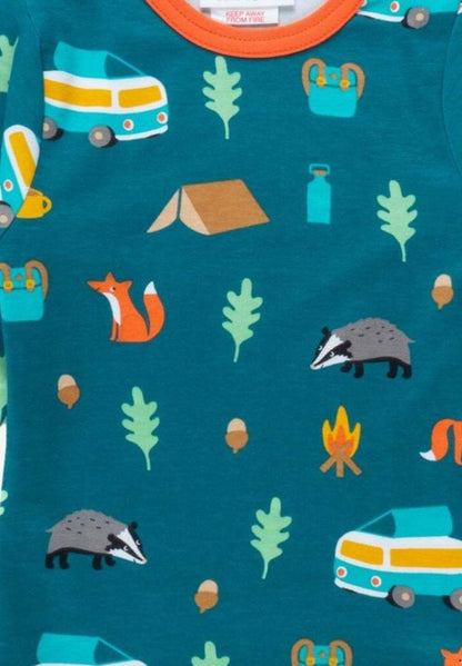 Bio Langarmshirt mit Wohnmobil Print - Toby Tiger GmbH