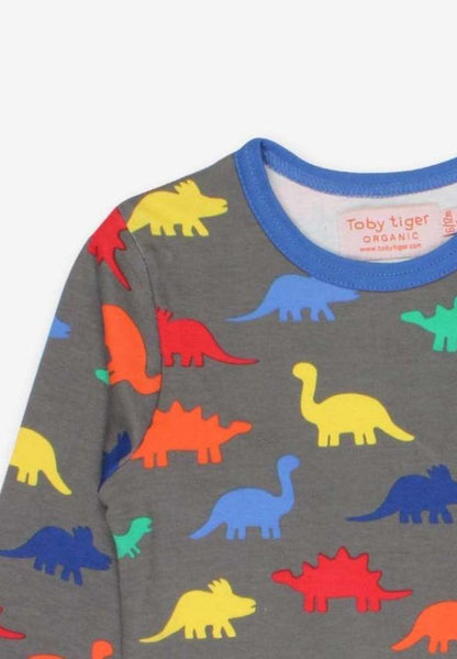 Langarmshirt aus Bio Baumwolle mit Dino Print - Toby Tiger GmbH