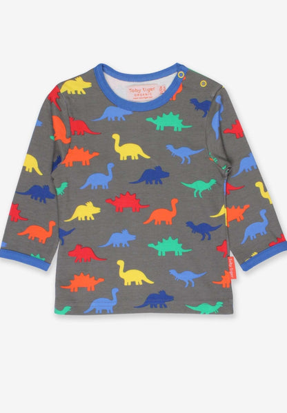 Langarmshirt aus Bio Baumwolle mit Dino Print - Toby Tiger GmbH