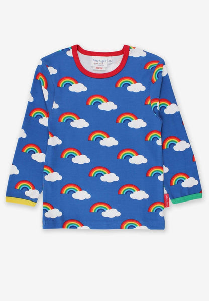 Langarmshirt aus Bio Baumwolle mit Regenbogen Print - Toby Tiger GmbH