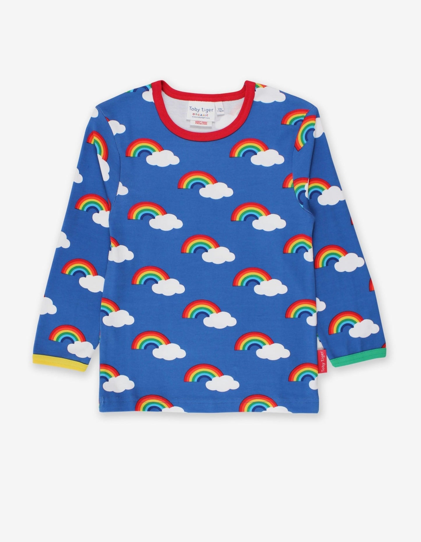 Langarmshirt aus Bio Baumwolle mit Regenbogen Print - Toby Tiger GmbH Retail