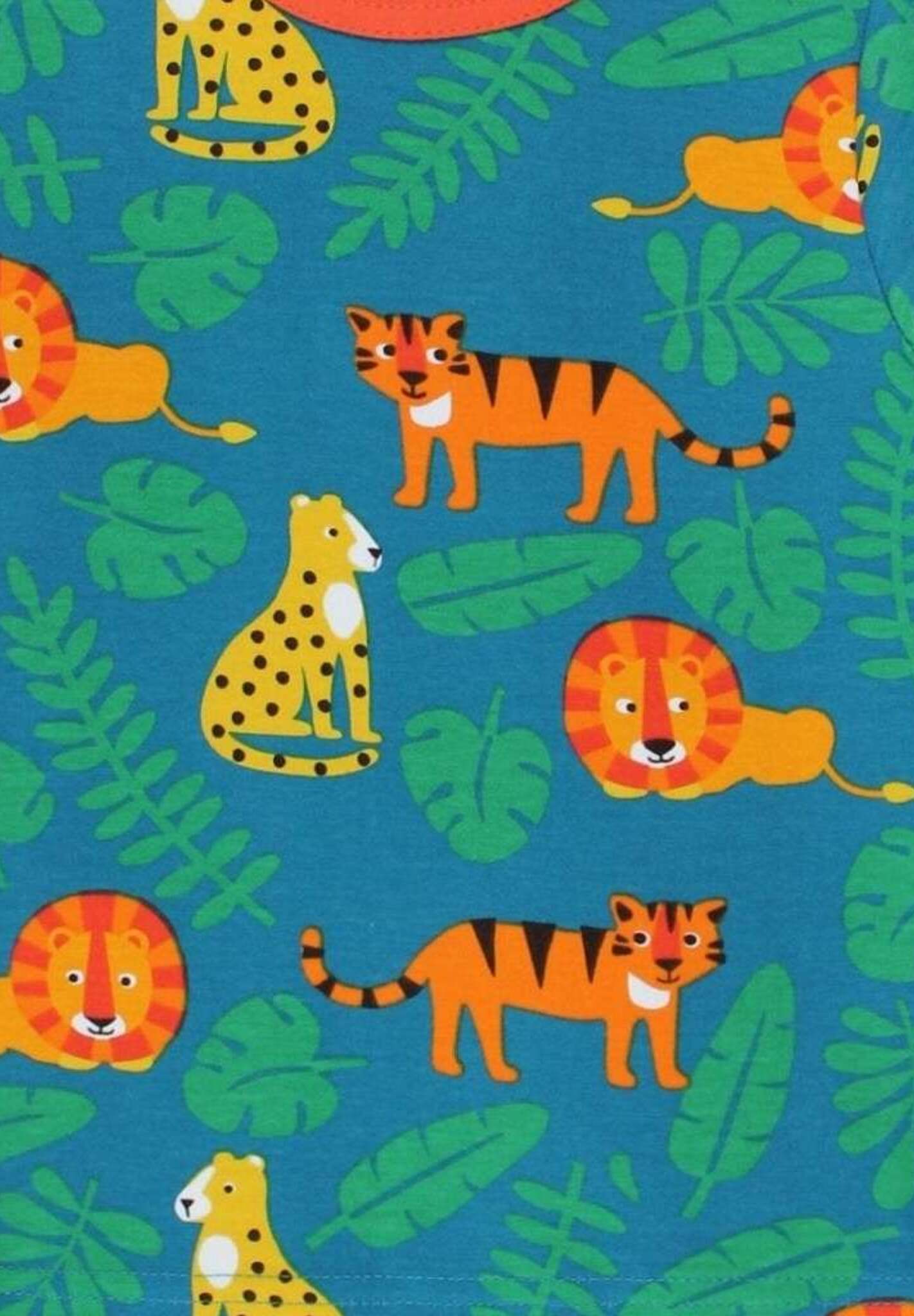 Langarmshirt mit Raubkatzen Print aus Bio Baumwolle - Toby Tiger GmbH