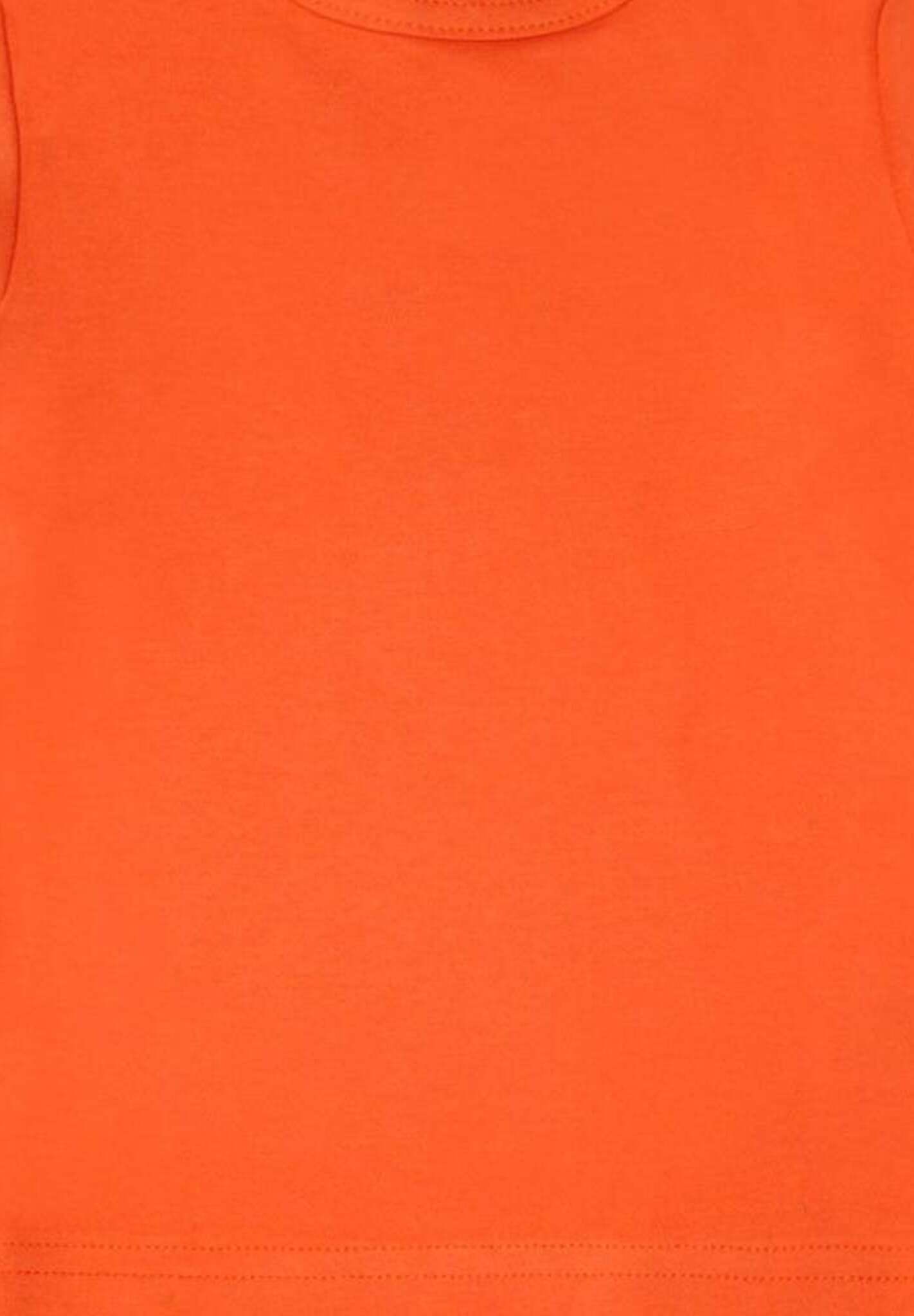 Langarmshirt aus Bio Baumwolle, orange unifarben - Toby Tiger GmbH