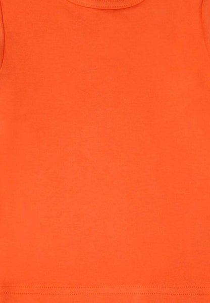 Langarmshirt aus Bio Baumwolle, orange unifarben - Toby Tiger GmbH