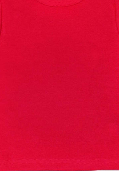 Langarmshirt aus Bio Baumwolle, rot unifarben - Toby Tiger GmbH